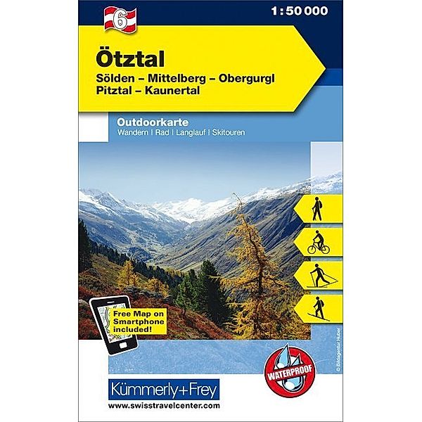 Kümmerly+Frey Outdoorkarte Österreich - Ötztal