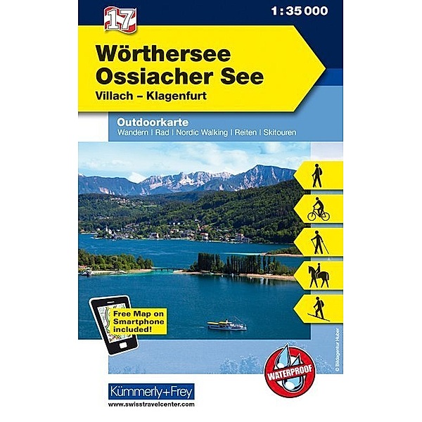 Kümmerly+Frey Outdoorkarte Österreich - Wörthersee, Ossiacher See