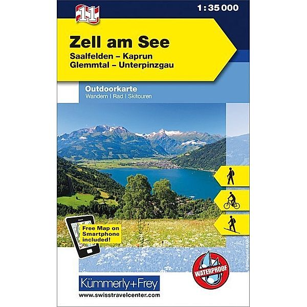 Kümmerly+Frey Outdoorkarte Österreich - Zell am See