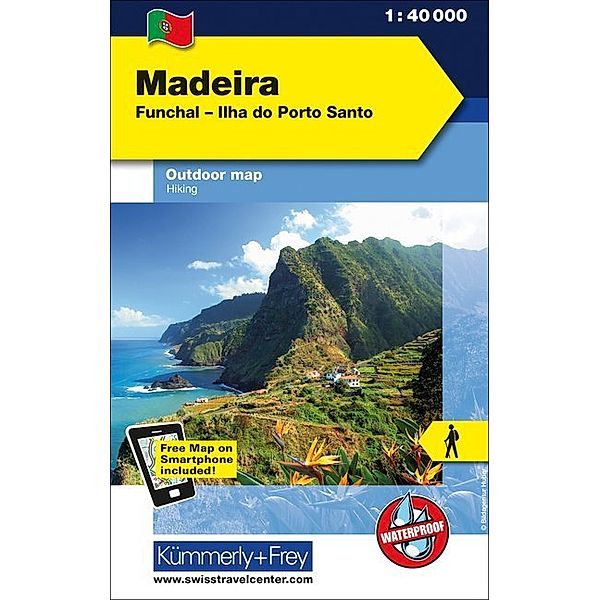 Kümmerly+Frey Outdoorkarte Portugal / Kümmerly+Frey Outdoorkarte Madeira Funchal - Ilha do Porto Santo
