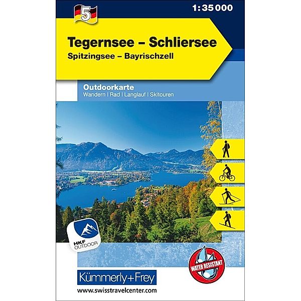 Kümmerly+Frey Outdoorkarte Tegernsee - Schliersee