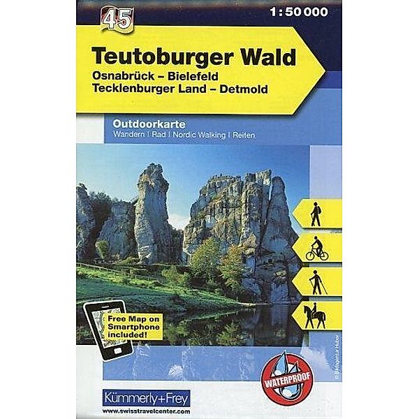 Kümmerly+Frey Outdoorkarte Teutoburger Wald