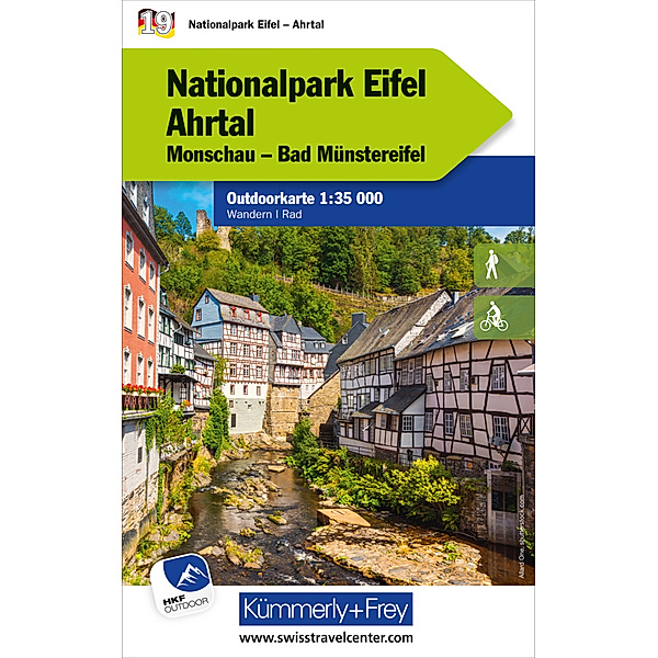 Kümmerly+Frey Outdoorkarten Deutschland / Nationalpark Eifel Ahrtal Nr. 19 Outdoorkarte Deutschland 1:35 000