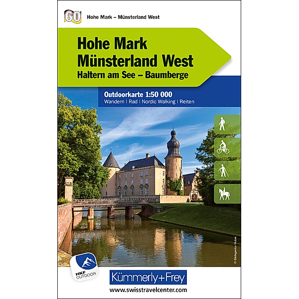 Kümmerly+Frey Outdoorkarten Deutschland / Hohe Mark - Münsterland West Nr. 60 Outdoorkarte Deutschland 1:50 000
