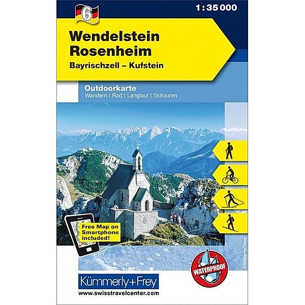 Kümmerly+Frey Outdoorkarten Deutschland / Kümmerly+Frey Outdoorkarte Wendelstein - Rosenheim, Bayrischzell, Kufstein