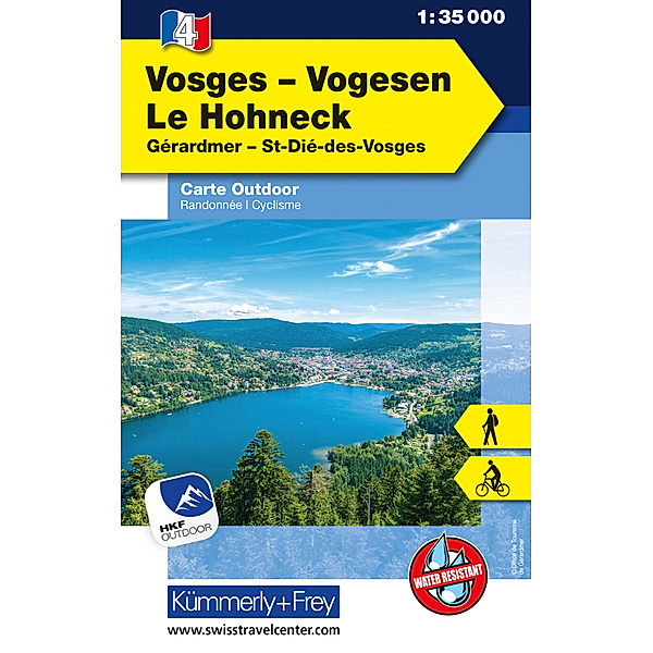 Kümmerly+Frey Outdoorkarten Frankreich / Vogesen - Le Honeck Nr. 04 Outdoorkarte 1:35 000