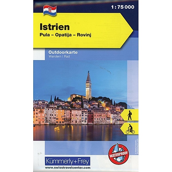 Kümmerly+Frey Outdoorkarten Kroatien / Istrien Nr. 01 Outdoorkarte Kroatien 1:75 000