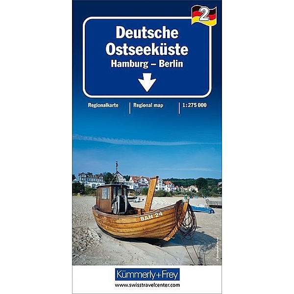 Kümmerly+Frey Regionalkarten / Deutsche Ostseeküste Nr. 02 Regionalkarte Deutschland 1:275 000
