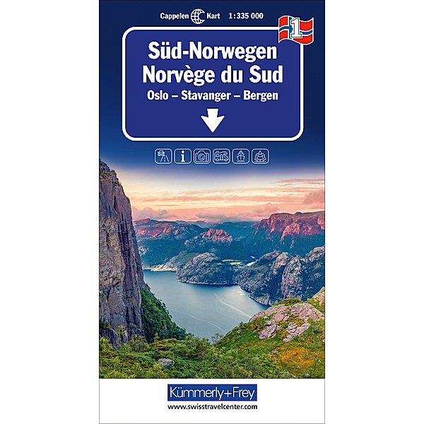 Kümmerly+Frey Regionalkarten / Süd-Norwegen Nr. 01 Regionalkarte Norwegen 1:335 000