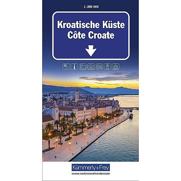 Kümmerly+Frey Strassenkarte Kroatische Küste 1:200.000