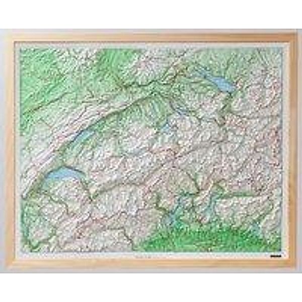 Kümmerly+Frey Thematische Karten / Schweiz Kunststoffrelief 1:500 000