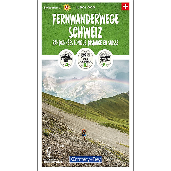 Kümmerly+Frey Wanderkarte Fernwanderwege Schweiz