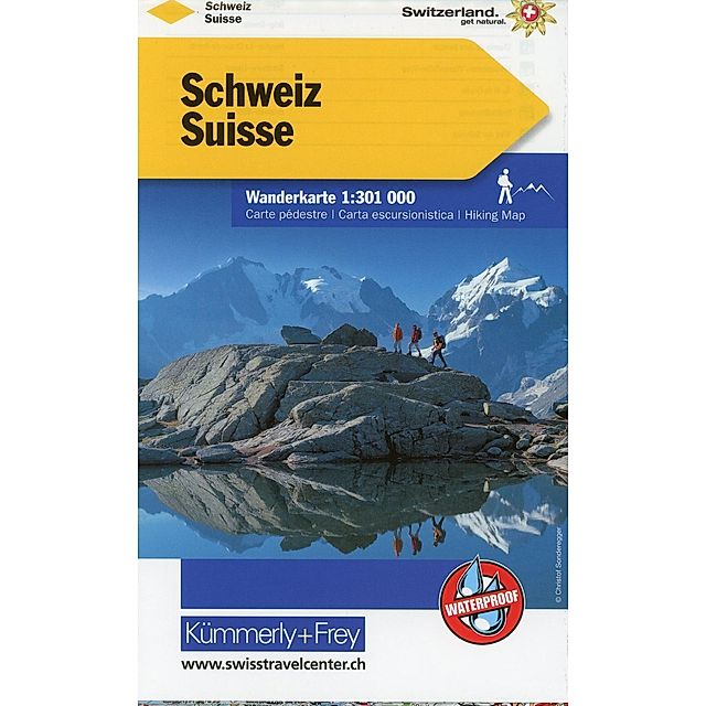 Kümmerly+Frey Wanderkarte Schweiz Suisse, Carte de randonnée pedestre  Svizzera, Carta escursionistica Switzerland, Buch versandkostenfrei bei  Weltbild.ch bestellen
