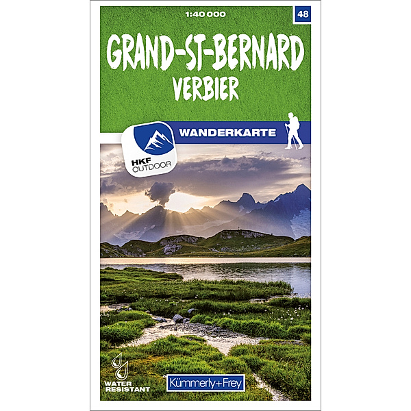 Kümmerly+Frey Wanderkarten / Grand-St-Bernard 48 Wanderkarte 1:40 000 matt laminiert