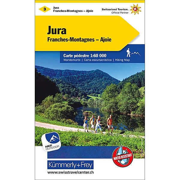 Kümmerly+Frey Wanderkarten / Jura Franches-Montagnes Ajoie Nr. 03 Wanderkarte 1:60 000