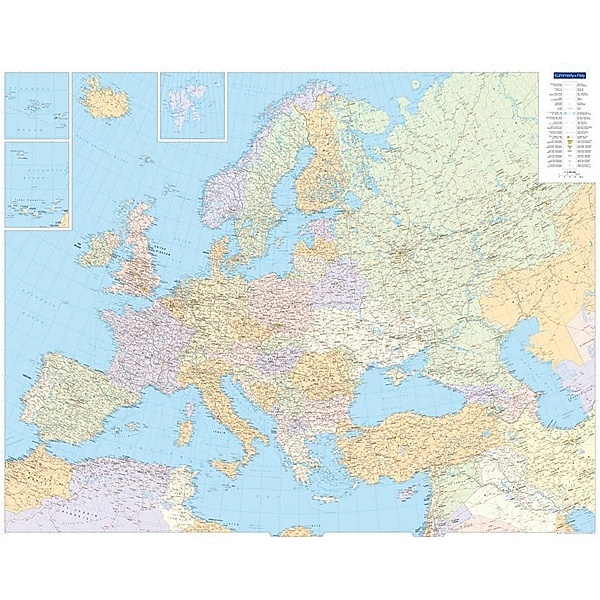Kümmerly+Frey Welt- und Kontinentkarten / Europa politisch, Poster