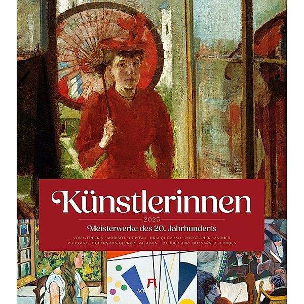 Künstlerinnen - Meisterwerke des 20. Jahrhunderts Kalender 2025, Ackermann Kunstverlag