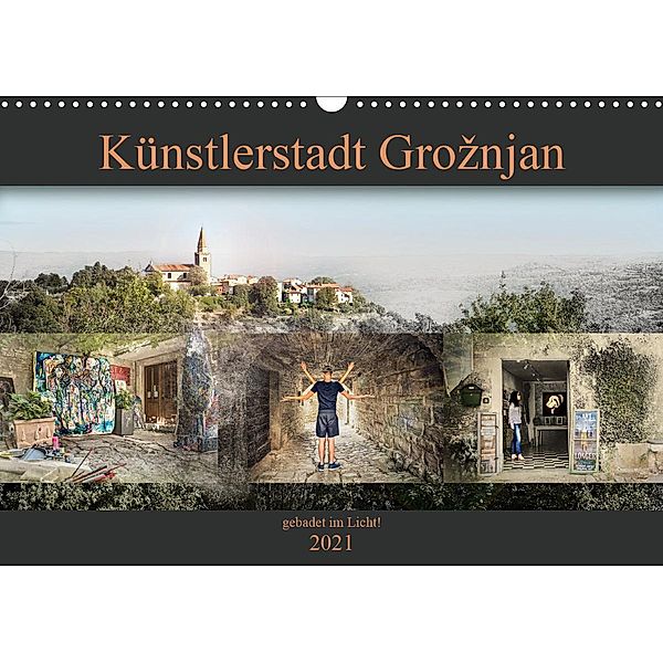 Künstlerstadt Groznjan - gabadet im Licht! (Wandkalender 2021 DIN A3 quer), Viktor Gross