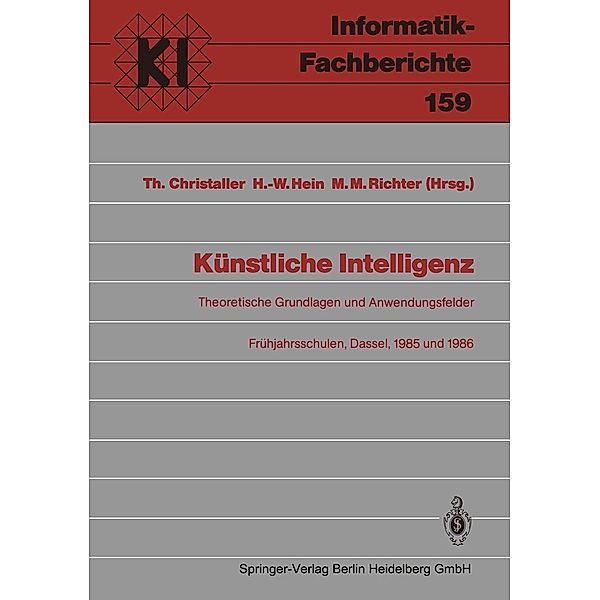 Künstliche Intelligenz / Informatik-Fachberichte Bd.159