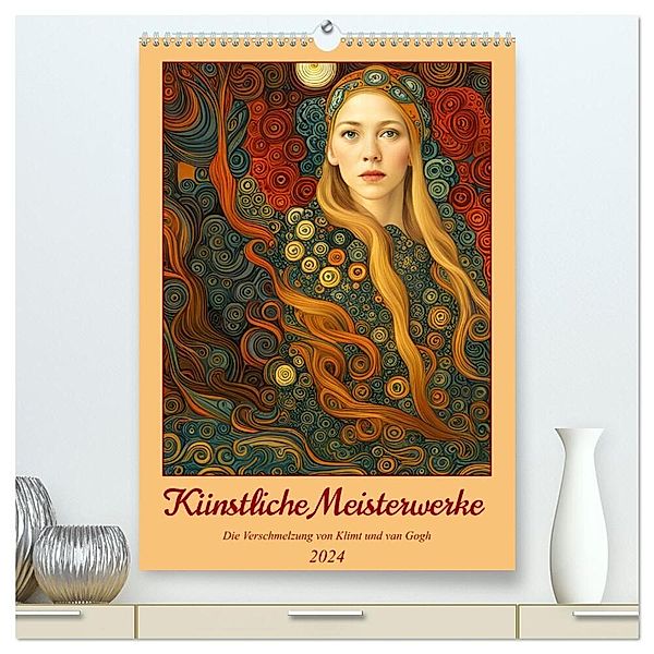 Künstliche Meisterwerke (hochwertiger Premium Wandkalender 2024 DIN A2 hoch), Kunstdruck in Hochglanz, Christine aka stine1