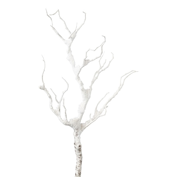 Künstlicher Dekoast mit Schnee, 65 cm