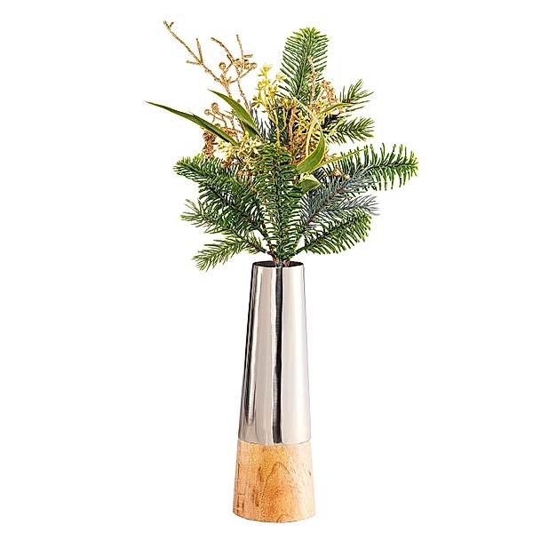 künstlicher Eukalyptus-Tannenzweig mit Vase