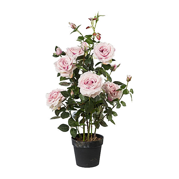 Künstlicher Rosenstock, 90 cm (Farbe: rosa)