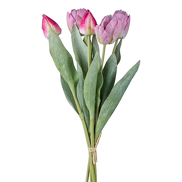 Künstlicher Tulpenbund, 49 cm (Farbe: rosa-mix)