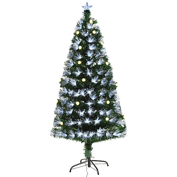 Künstlicher Weihnachtsbaum mit LEDund Glasfaserleuchten