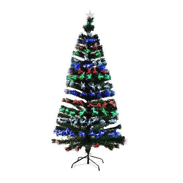 Künstlicher Weihnachtsbaum mit Leuchtfaser