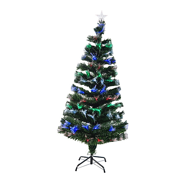 Künstlicher Weihnachtsbaum mit Leuchtfaser