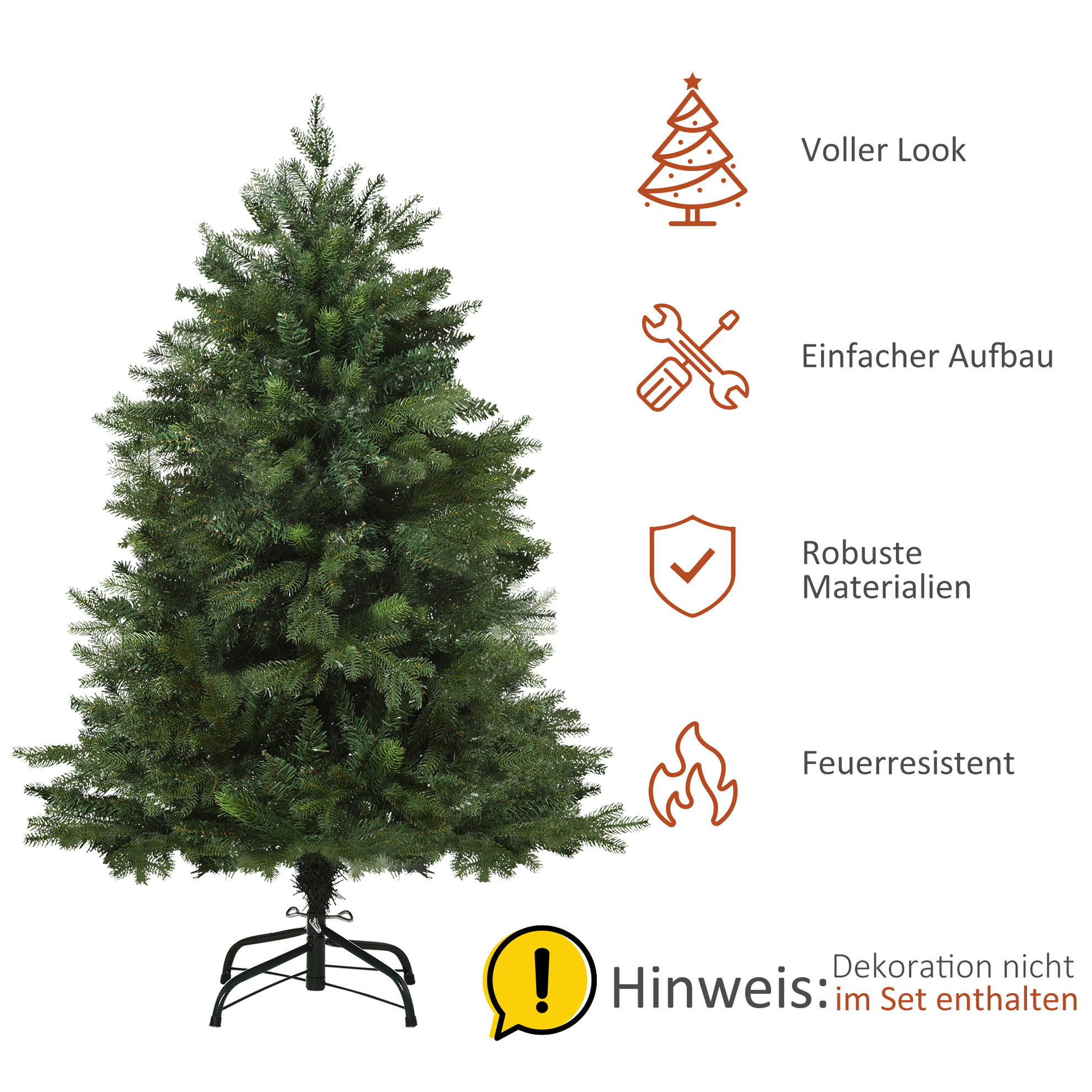 Künstlicher Weihnachtsbaum mit Metallständer | Weltbild.de