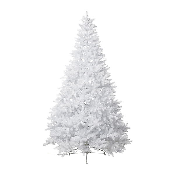 Künstlicher weißer Tannenbaum mit 1829 Spitzen, 210 cm