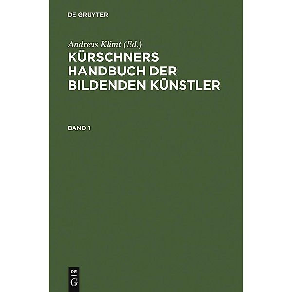 Kürschners Handbuch der Bildenden Künstler