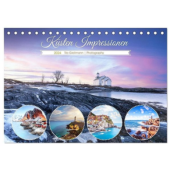 Küsten Impressionen (Tischkalender 2024 DIN A5 quer), CALVENDO Monatskalender, Tilo Grellmann Photography