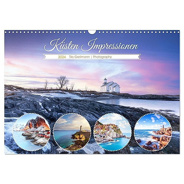 Küsten Impressionen (Wandkalender 2024 DIN A3 quer), CALVENDO Monatskalender, Tilo Grellmann Photography