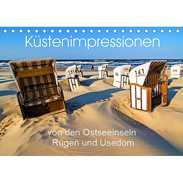 Küstenimpressionen von den Ostseeinseln Rügen und Usedom (Tischkalender 2019 DIN A5 quer), Sascha Ferrari