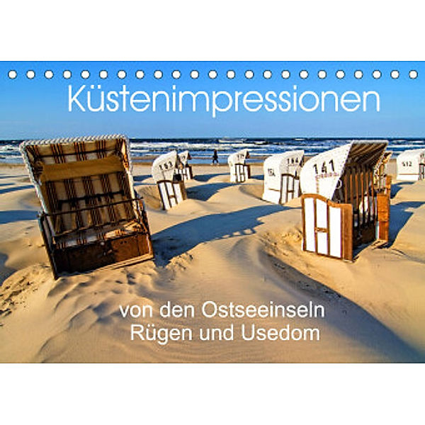 Küstenimpressionen von den Ostseeinseln Rügen und Usedom (Tischkalender 2022 DIN A5 quer), Sascha Ferrari