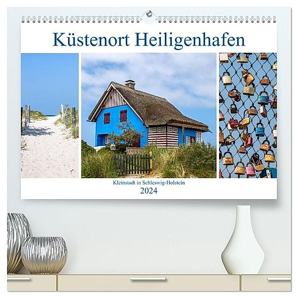 Küstenort Heiligenhafen (hochwertiger Premium Wandkalender 2024 DIN A2 quer), Kunstdruck in Hochglanz, Schnellewelten