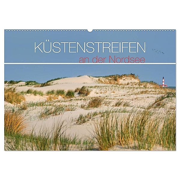 Küstenstreifen an der Nordsee (Wandkalender 2024 DIN A2 quer), CALVENDO Monatskalender, Kathleen Bergmann