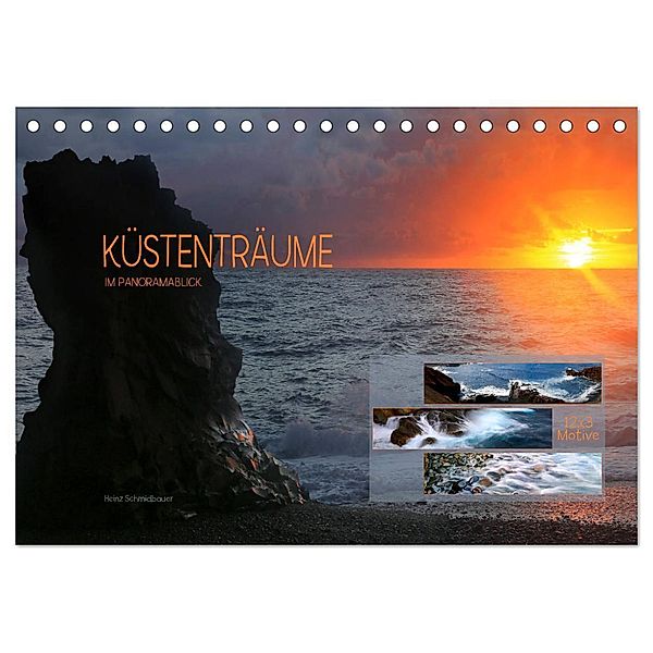 Küstenträume im Panoramablick (Tischkalender 2024 DIN A5 quer), CALVENDO Monatskalender, Heinz Schmidbauer