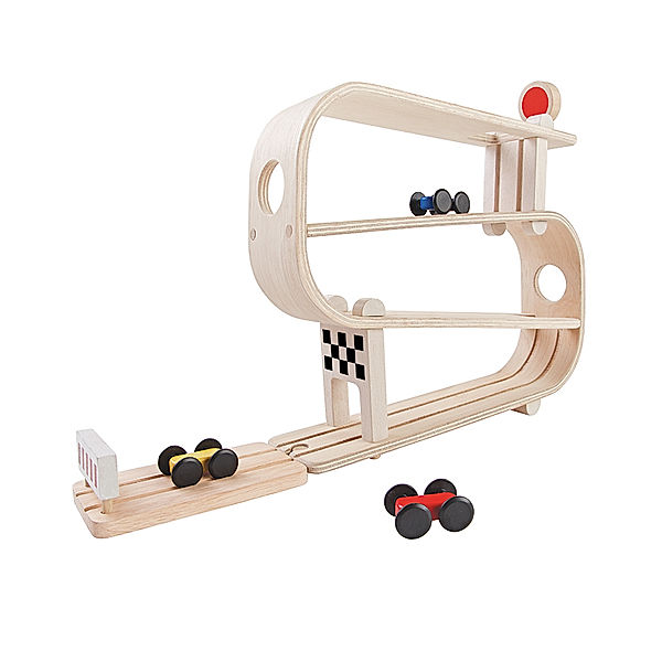 Plan Toys Kugelbahn RAMPENRENNER 4-teilig aus Holz