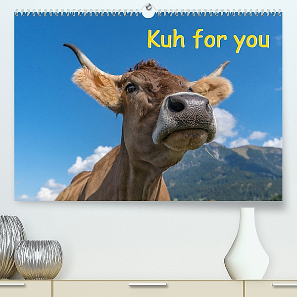 Kuh for you (Premium, hochwertiger DIN A2 Wandkalender 2023, Kunstdruck in Hochglanz), Miriam Kaina