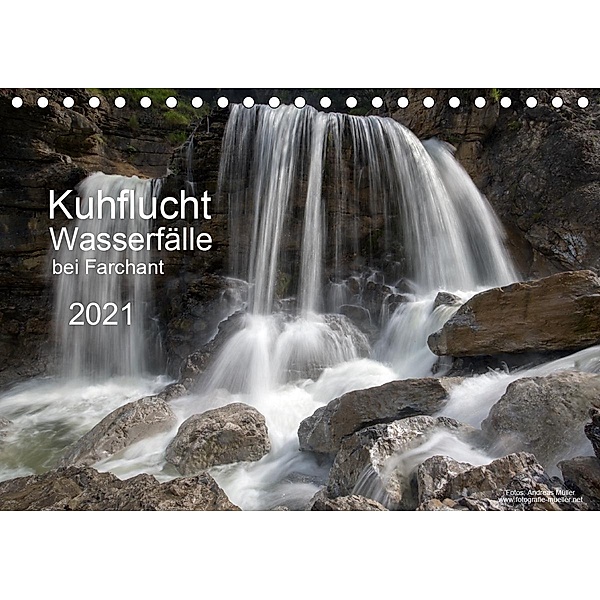 Kuhflucht Wasserfälle bei Farchant (Tischkalender 2021 DIN A5 quer), Andreas Müller