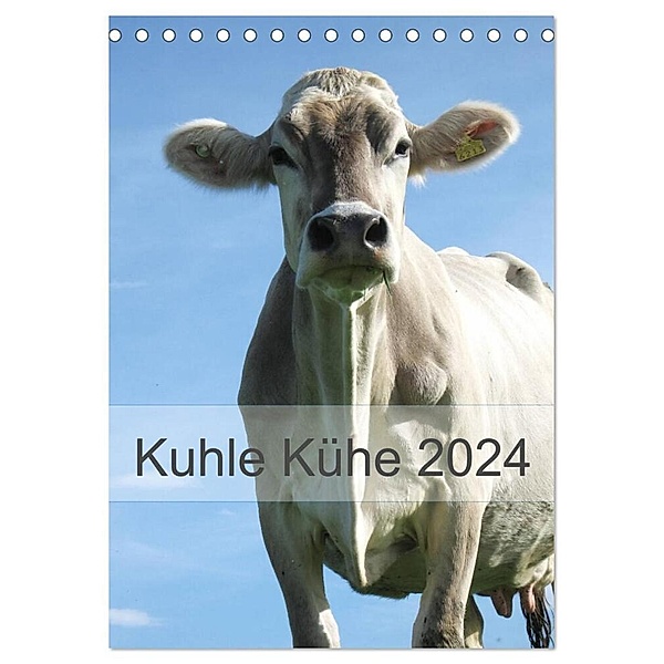 Kuhle Kühe 2024 (Tischkalender 2024 DIN A5 hoch), CALVENDO Monatskalender, Monika Dietsch