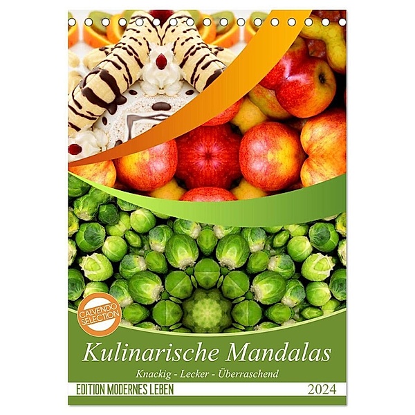 Kulinarische Mandalas (Tischkalender 2024 DIN A5 hoch), CALVENDO Monatskalender, Gaby Shayana Hoffmann