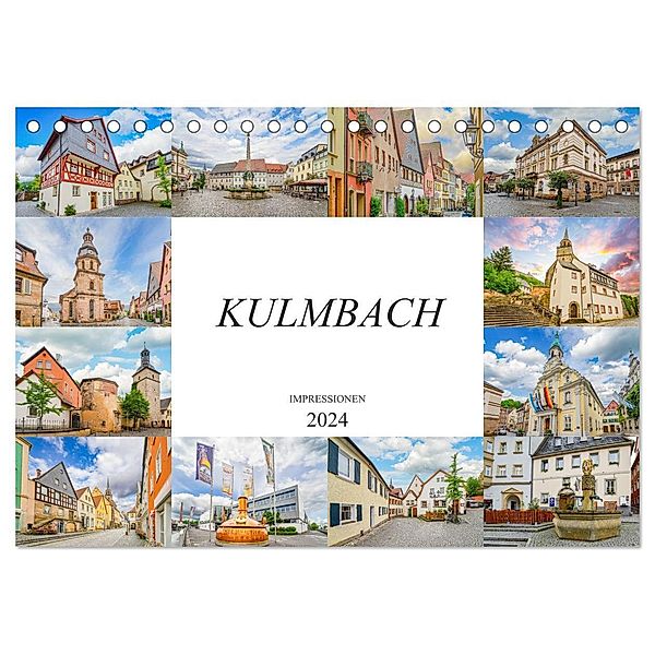 Kulmbach Impressionen (Tischkalender 2024 DIN A5 quer), CALVENDO Monatskalender, Dirk Meutzner