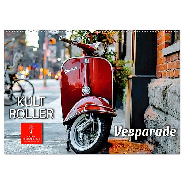 Kult Roller - Vesparade (Wandkalender 2024 DIN A2 quer), CALVENDO Monatskalender, Peter Roder