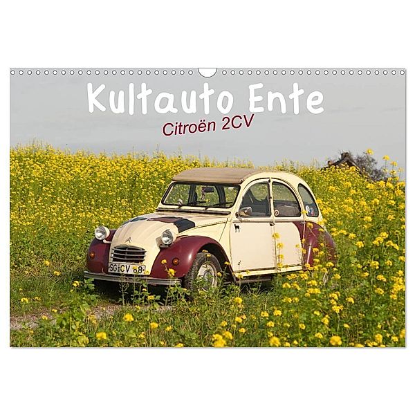 Kultauto Ente Citroën 2CV (Wandkalender 2024 DIN A3 quer), CALVENDO Monatskalender, Meike Bölts