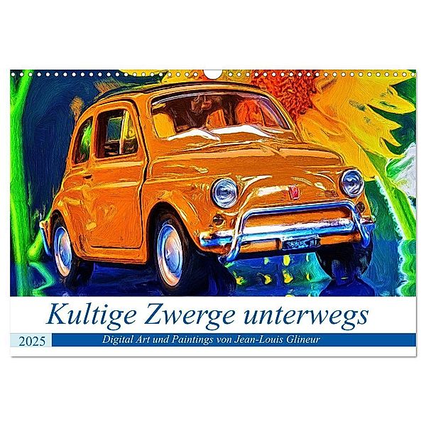 Kultige Zwerge unterwegs (Wandkalender 2025 DIN A3 quer), CALVENDO Monatskalender, Calvendo, Jean-Louis Glineur